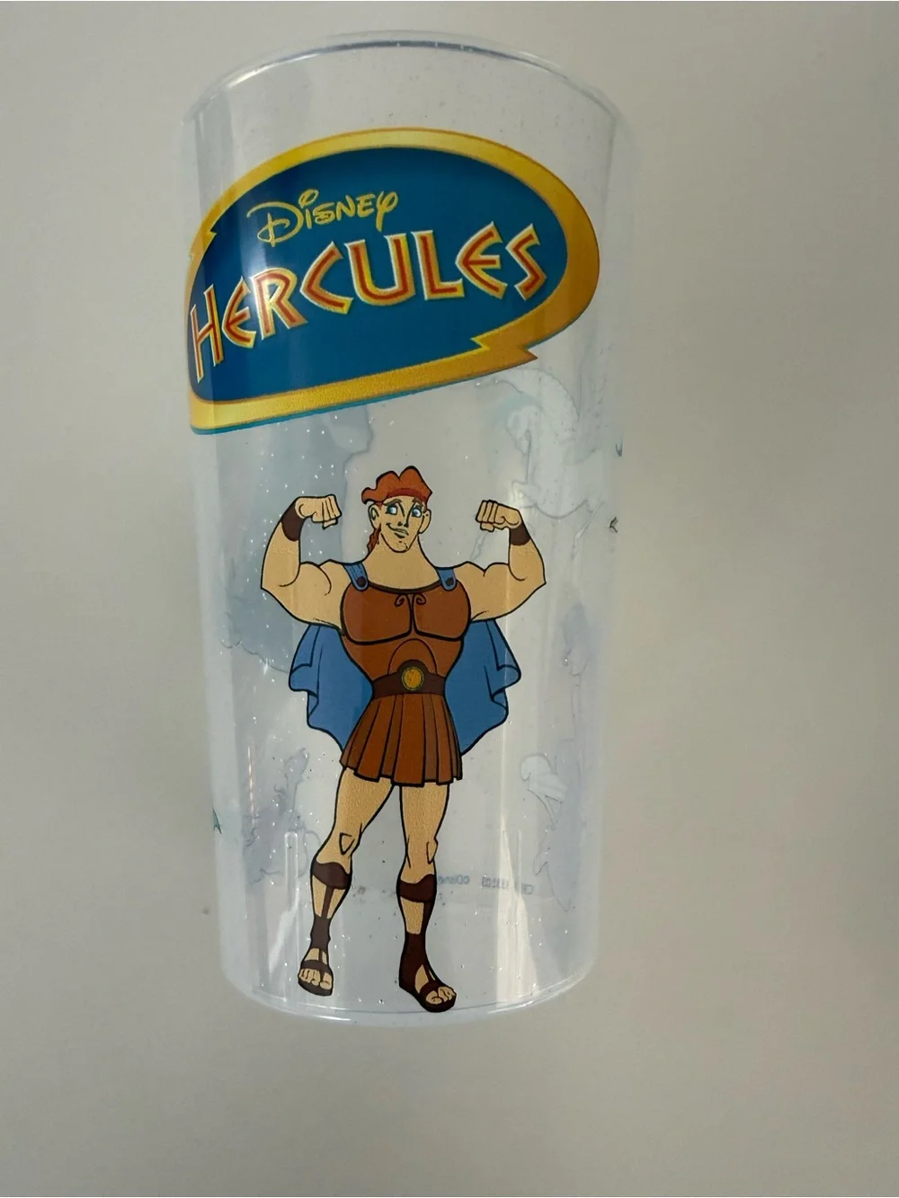Rundisney 2026 Disney Virtual Race Hercules Clear Plastic Cup